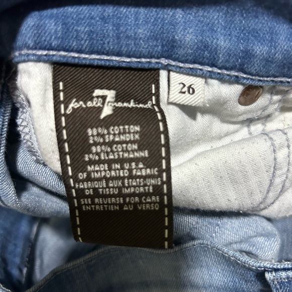 7 for all mankind distressed jeans size 26 - Picture 4 of 4